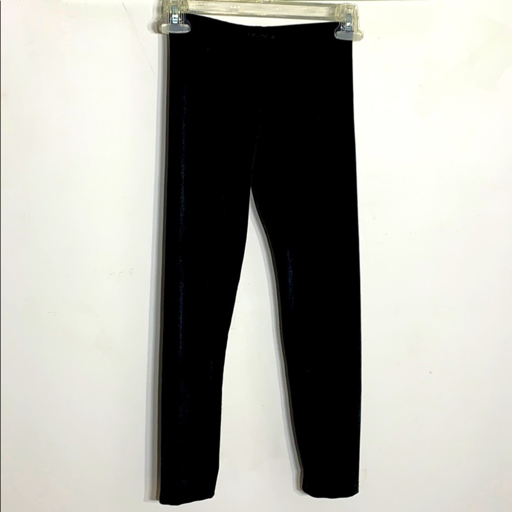 Flowers by Zoe Black Velvet Straight Legging Girls small straight stretch